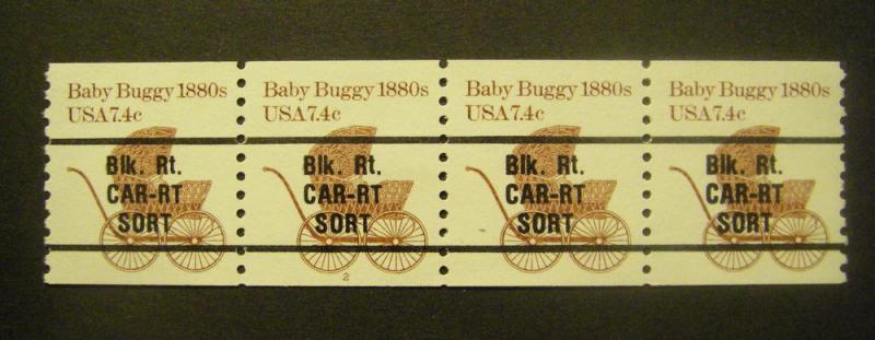 Scott 1902a, 7.4 cent Baby Buggy, PNC4 #2, MNH BEAUTY