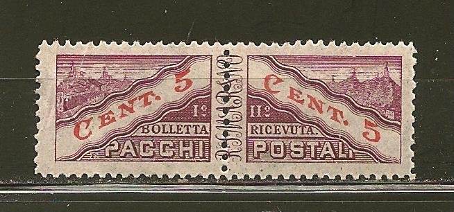 San Marino Q16 Parcel Post Se-Tenant Pair MNH