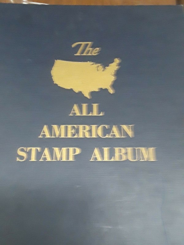 All American Stamp Album With Mint & Used Stamps