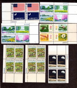 Plate Blocks, Scott # 1345-1371, MNH, Cat = $ 7.60, Lot 230754 -01