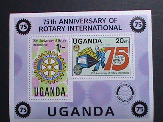​UGANDA-1980-SC#298a 75TH ANNIVERSARY-ROTARY INTERNATIONAL-MNH-S/S-VERY FINE