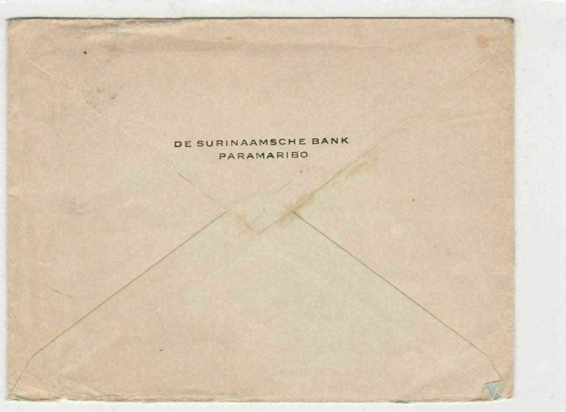 Suriname 1919 Surinaamsche Bank Stamps Cover  ref 22343 