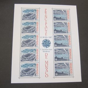 Monaco 1987 Sc 1564a set MNH