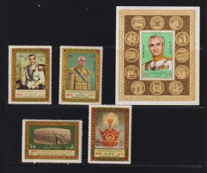 Iran - #1609-12, #1637 Mint, NH - cat. $ 42.50