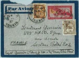 91253 -  INDOCHINE - Postal History - STATIONERY AEROGRAMME  to FRANCE 1940