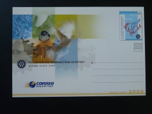 Rotary International Buenos Aires convention stationery card Argentina 2000