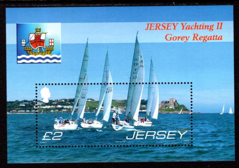 Jersey 1266 Sailboats Souvenir Sheet MNH VF