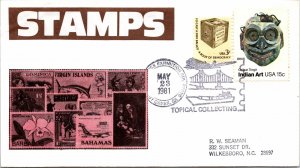 TOPICAL STAMP COLLECTING SPECIAL PICTORIAL POSTMARK AT WALNUT CREEK 1981