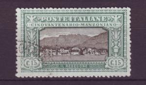 J21573 Jlstamp 1923 italy used #166 mt. resegone $180.00 2016 scv