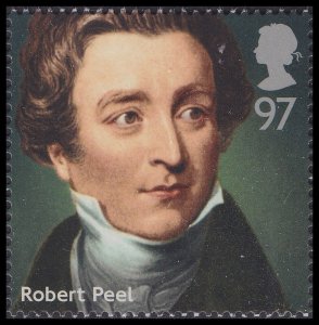 GB 3647 Prime Ministers Robert Peel 97p single (1 stamp) MNH 2014