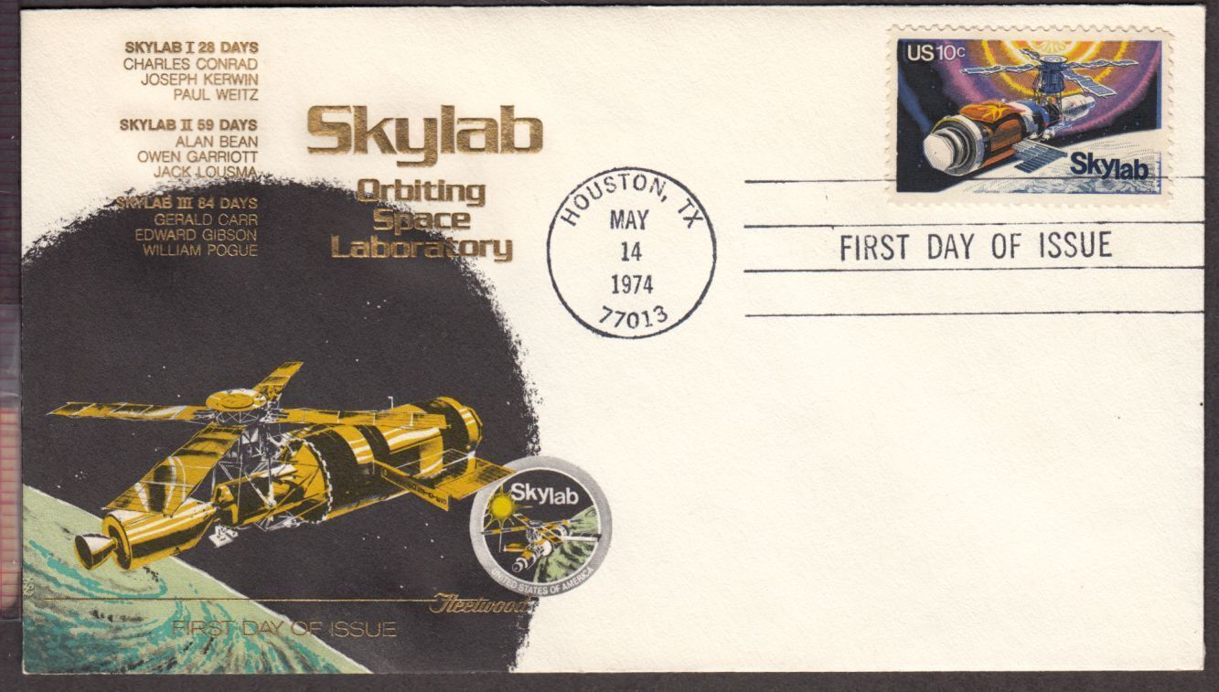1974 Skylab Orbiting Space Laboratory Sc 1529 FDC Fleetwood cachet