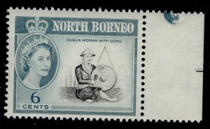 NORTH BORNEO QEII SG394, 6c black & blue-green, NH MINT.