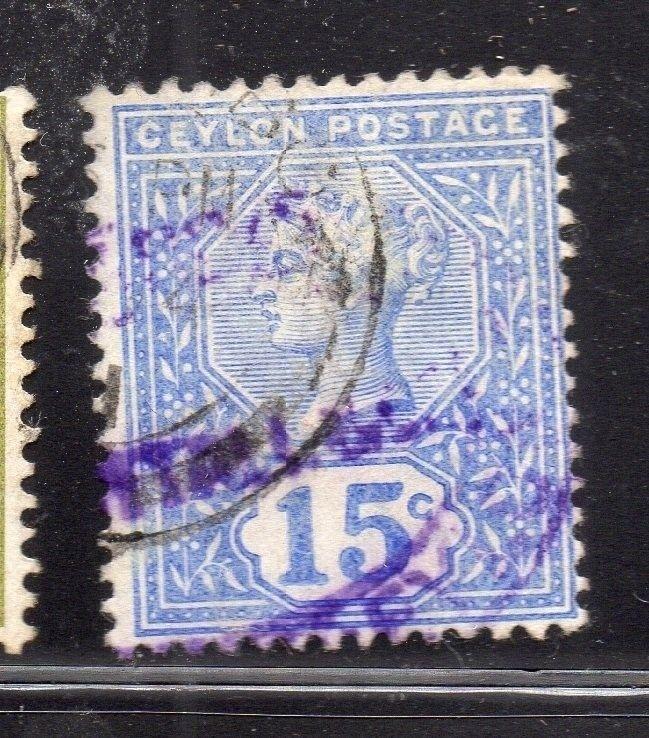 Ceylon 1899 Early Issue Fine Used 15c. 230421