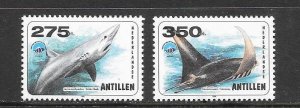 NETHERLANDS ANTILLES #852-3 YEAR OF THE OCEAN MNH