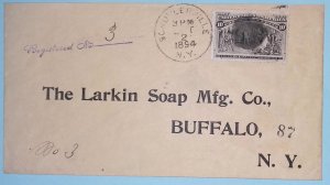 UNITED STATES 237 REGISTERED COVER COLUMBIAN LARKIN SOAP SCHUYLERVILLE NY Z862