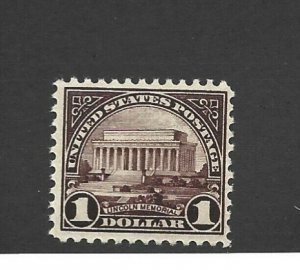 United States Scott 571 One Dollar issue Perf 11 Mint NH F