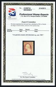 SCARCE STUNNING GENUINE SCOTT #25 MINT OG H PSE CERT PLATED 76R7 SCV $2750