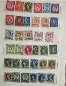 UK - British Collection of Queen Elizabeth Stamp - 1960s