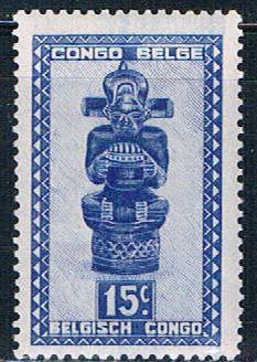 Belgian Congo 232 MNH Carving 1947 (B0397)+