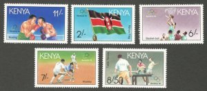 Kenya 1991 MNH Stamps Scott 554-558 Sport Olympic Games Flag Field Hockey Tennis