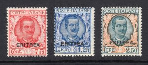 Eritrea 1926 Overprint Set - OG MLH - SC# 99-101  Cats $285.00 (ref# 204101)