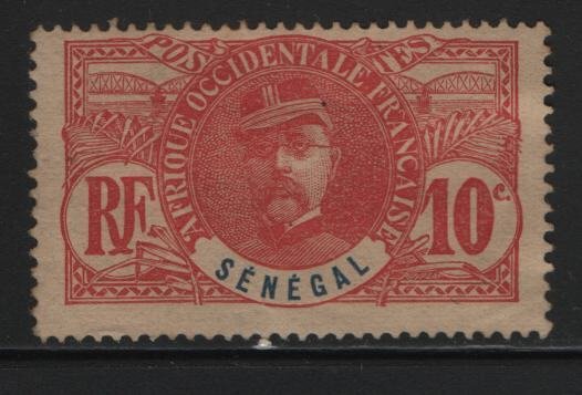 SENEGAL, 61, NO GUM, 1906, GENERAL LOUIS FAIDHERBE