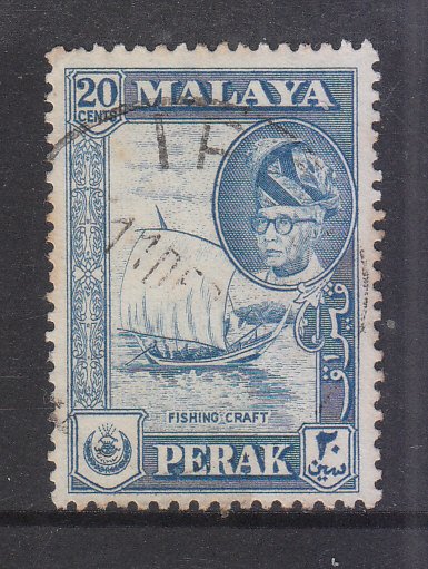 Malaya Perak 1957 Sc 133 20c Used