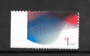 #4953 MNH One Dollar Patriotic Wave Single