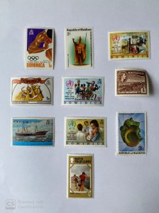 LOT OF 10 STAMPS, MNH , DIFFERENT COUNTRIES, & TOPICS