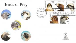 Birds of Prey First Day Cover, w/ 4-bar cancel,  #6 of 6