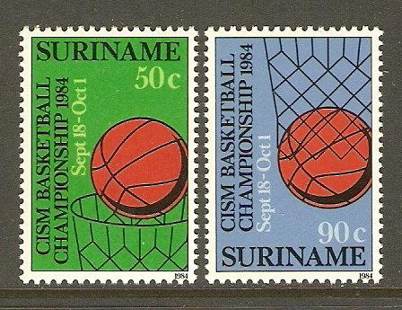 Surinam #687-8 NH Basketball