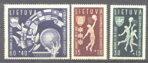 Lithuania B52-54 MNH Sport(Basketball) SCV25