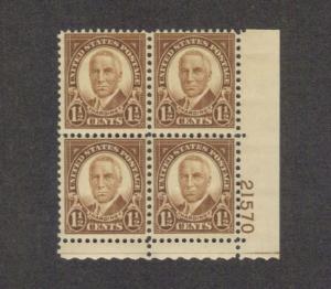 TheStampNut > Scott# 684 HARDING PLATE BLOCK (4) MNH, SCARCE PLATE# 21570