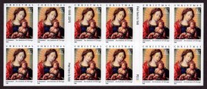 2003 37c Madonna & Child, J. Gossaert, Booklet of 20 Scott 3820 Mint F/VF NH