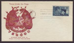 US 938 Texas 1945 Buchanan U/A FDC