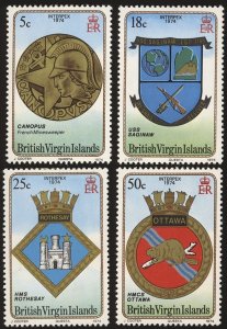 BRITISH VIRGIN ISLANDS Sc 266-69 VF/MLH - 1974  Interpex Issue