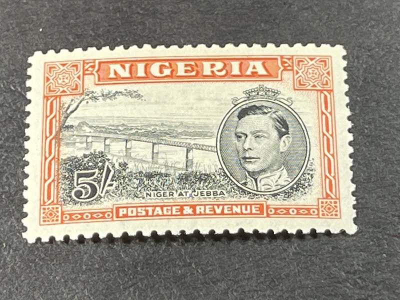 NIGERIA # 64b-MINT/HINGED----SINGLE---PERF 14---1938(LOT#GI)