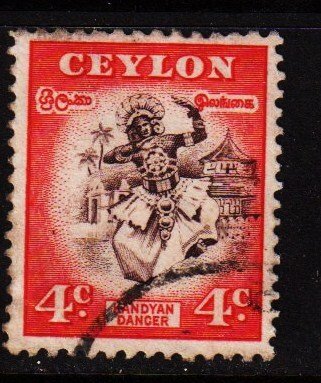 Ceylon -  #307 Kandyan Dancer - Used