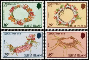 ✔️ GILBERT ISLANDS 1978 - CHRISTMAS - SC.  317/320 MNH ** [5CW1]