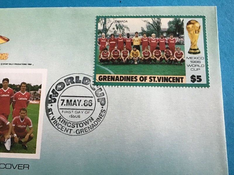 Grenadines of St Vincent World Cup 1986 First Day Cover   Stamp Cover R45800