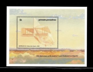 Grenadines 1992 - Zeppelin - Souvenir Stamp Sheet - Scott#1497  - MNH