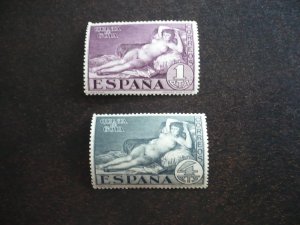 Stamps - Spain - Scott# 397,398 - Mint Hinged Partial Set of 2 Stamps