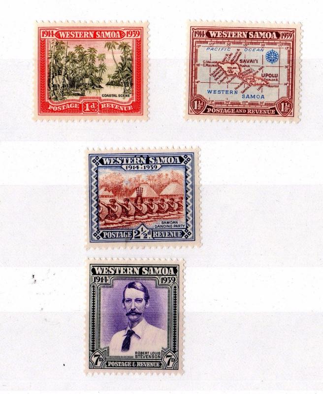 Western Samoa 1939 Anniversary Set MLH X7897