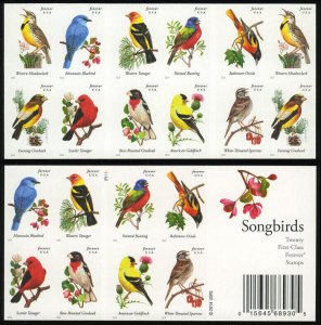 US Scott4882-4891 SONGBIRDS FOREVER  Booklet Pane of 20 MNH