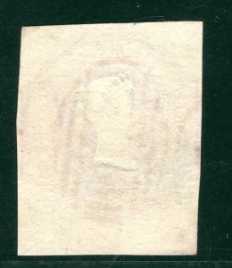 GB QV EMBOSSED Stamp SG.59 6d Lilac WMK REVERSED Large Marginal Cat £1,000+SBR30