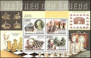 Burundi 2011 Chess Sheet MNH