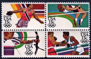 SC#2048-51 13¢ Summer Olympics Block of Four (1983) MNH