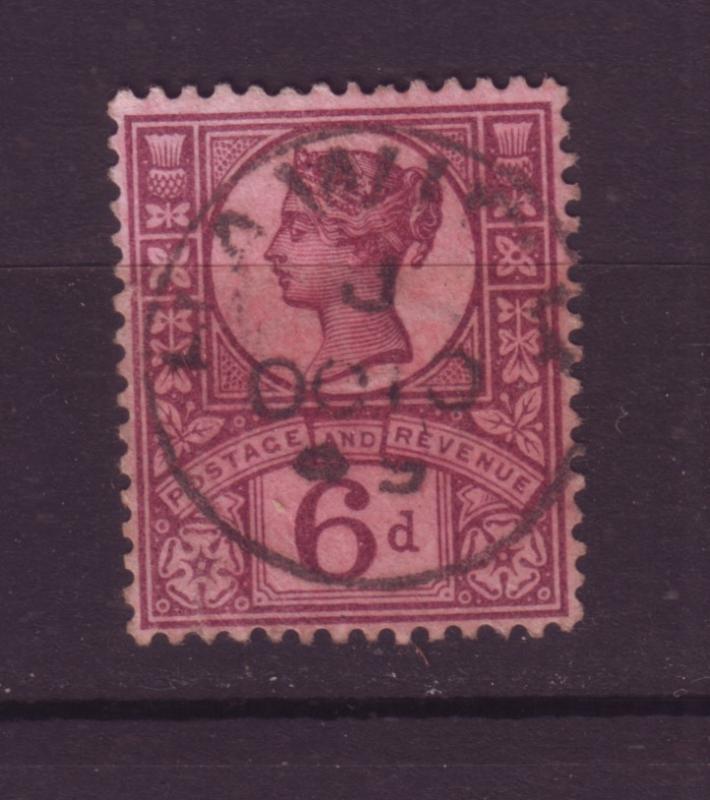J19732 Jlstamps 1887-92 great britain used #119 queen