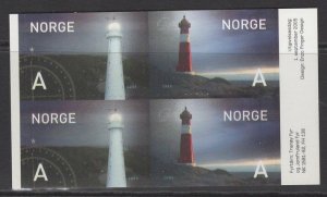 NORWAY SG1578/9 2005 LIGHTHOUSES BOOKLET PANE MNH