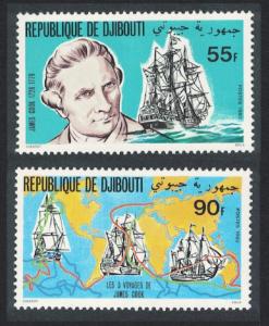 Djibouti Death Bicentenary 1979 of Captain James Cook 2v SG#799-800